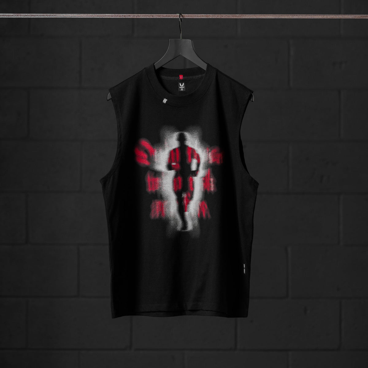 0807. Tech Essential™ Relaxed Cutoff - Black "Ghost Runner" | ASRV