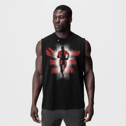 0807. Tech Essential™ Relaxed Cutoff - Black "Ghost Runner" | ASRV