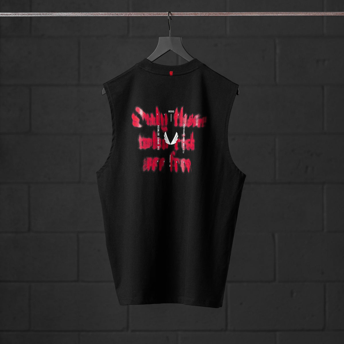 0807. Tech Essential™ Relaxed Cutoff - Black "Target Acquired" | ASRV