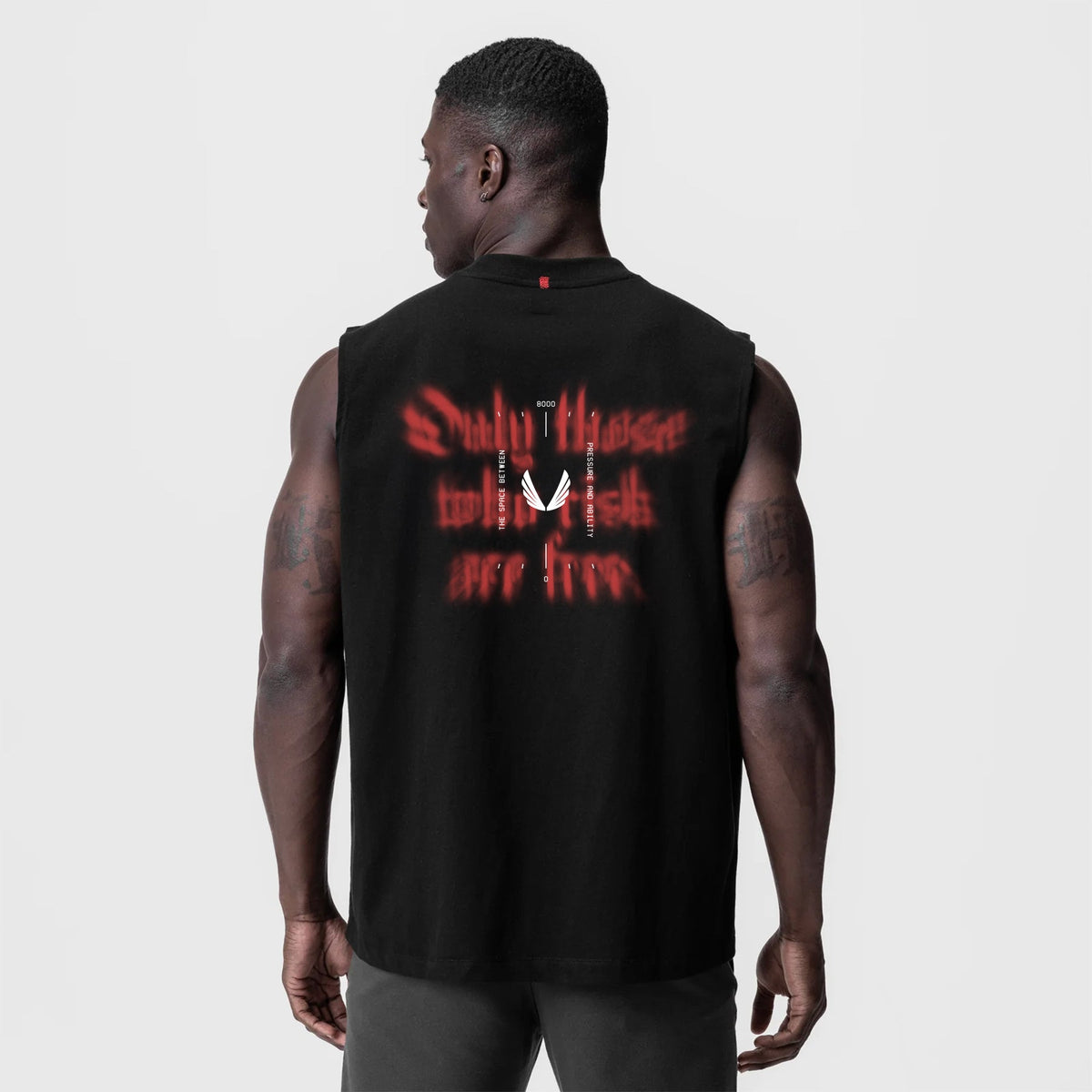 0807. Tech Essential™ Relaxed Cutoff - Black "Target Acquired" | ASRV
