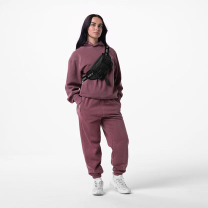 0920. Tech Essential™ Distressed Hoodie - Faded Crimson | ASRV