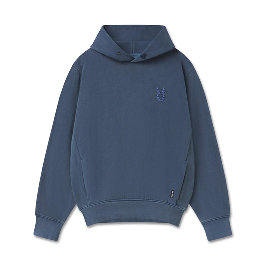 0920. Tech Essential™ Distressed Hoodie - Faded Navy | ASRV