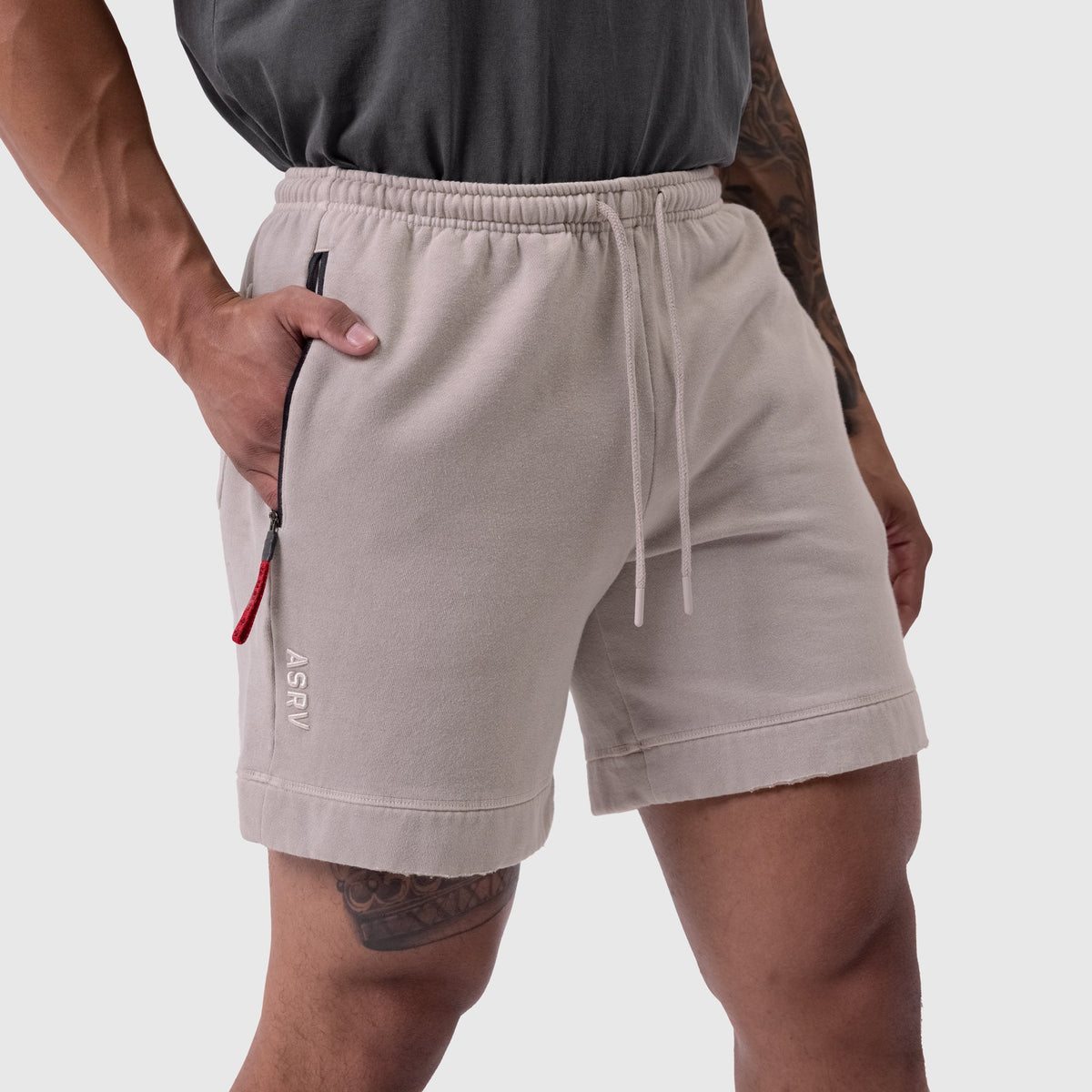0921. Tech Essential™ Sweat Short - Faded Chai | ASRV