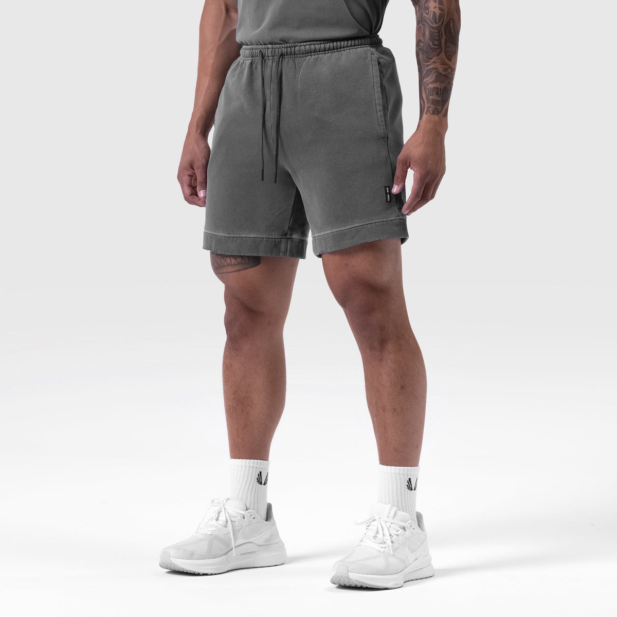 0921. Tech Essential™ Sweat Short - Faded Grey | ASRV