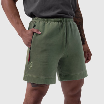 0921. Tech Essential™ Sweat Short - Faded Olive | ASRV