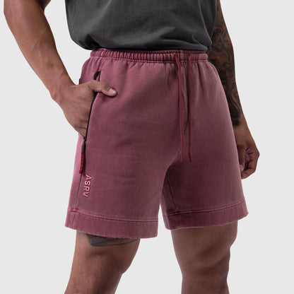 0921. Tech Essential™ Sweat Short - Faded Crimson | ASRV