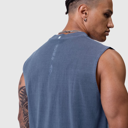 0807. Tech Essential™ Relaxed Cutoff - Faded Navy | ASRV