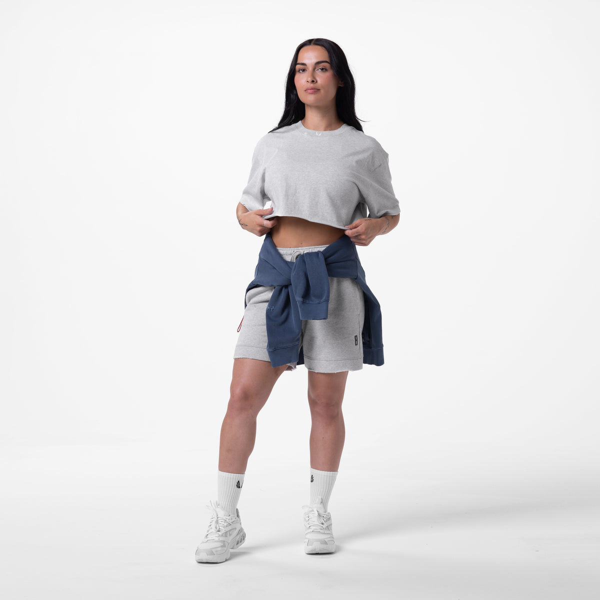 0921. Tech Essential™ Sweat Short - Heather Grey | ASRV