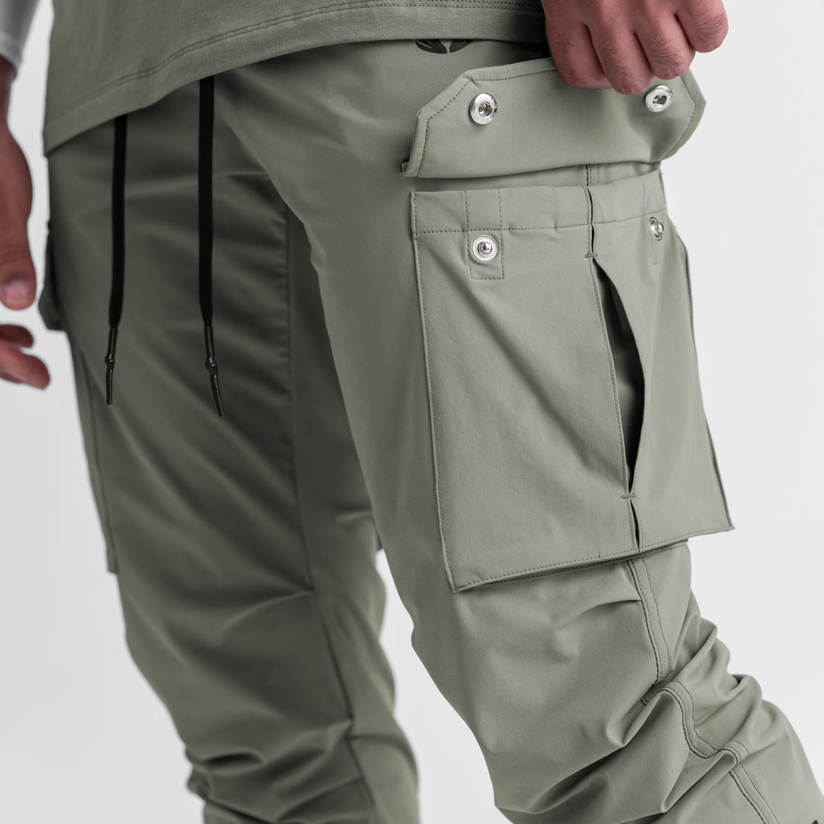 0825. Tetra-Lite® Cargo High Rib Jogger - Sage | ASRV