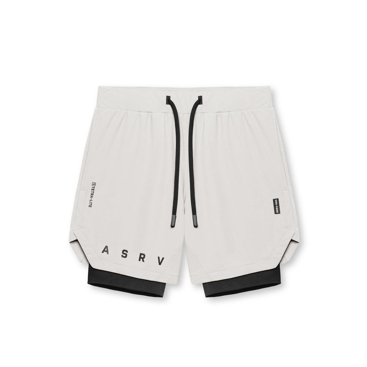 0866. Tetra-Lite® 7" Liner Short - Stone "ASRV"/Black | ASRV