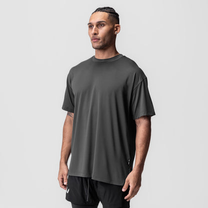 0822. AeroSilver® Oversized Tee - Space Grey | ASRV