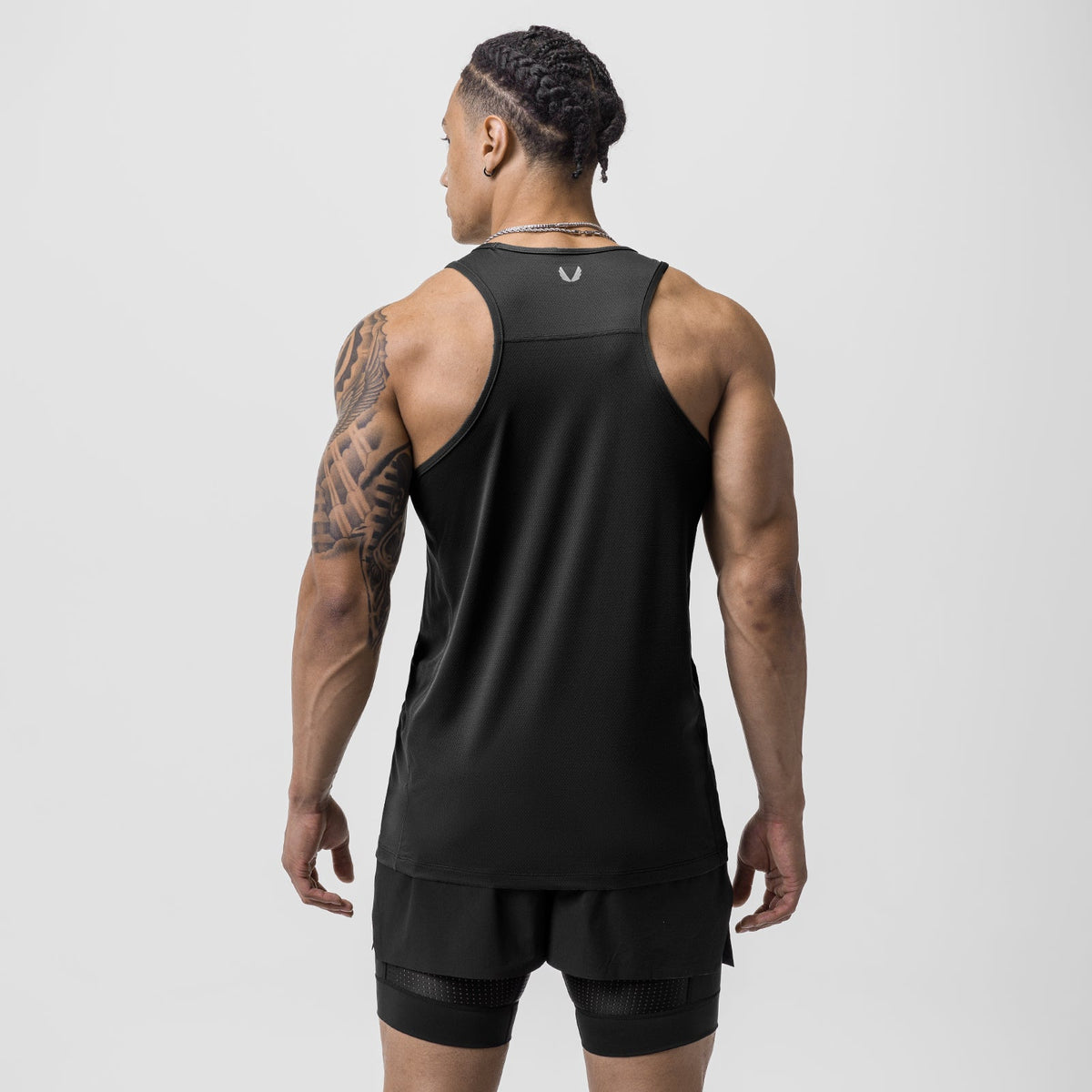 0754. AeroSilver® Training Singlet - Black | ASRV