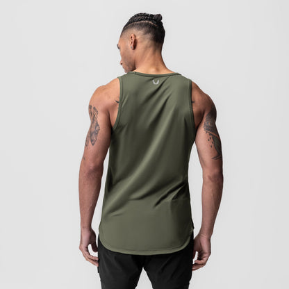 0830. AeroSilver® Tank Top - Olive | ASRV