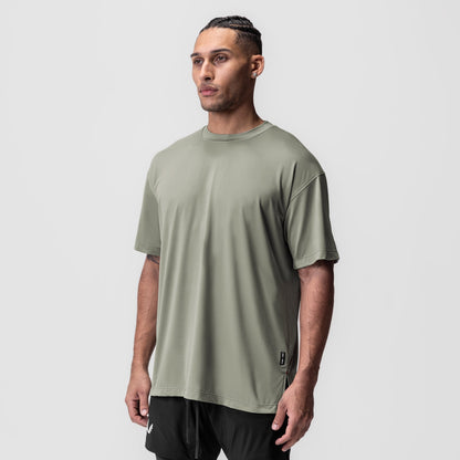 0822. AeroSilver® Oversized Tee - Sage | ASRV