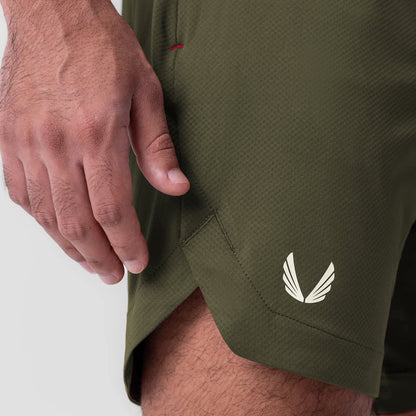 0994. AeroSilver® 7" Linerless Short - Olive | ASRV