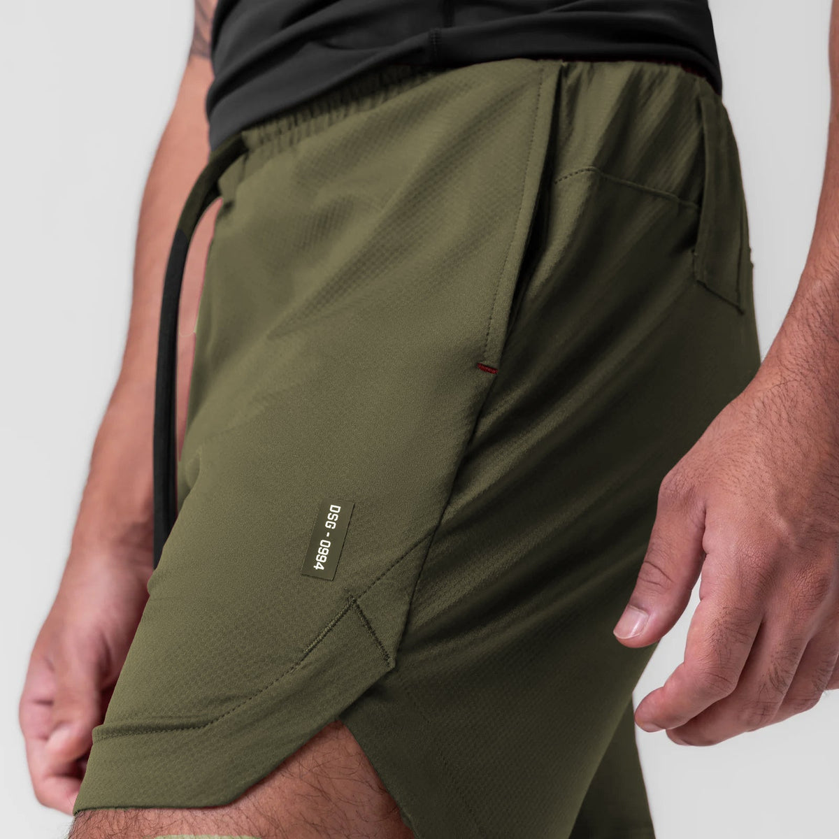 0994. AeroSilver® 7" Linerless Short - Olive | ASRV