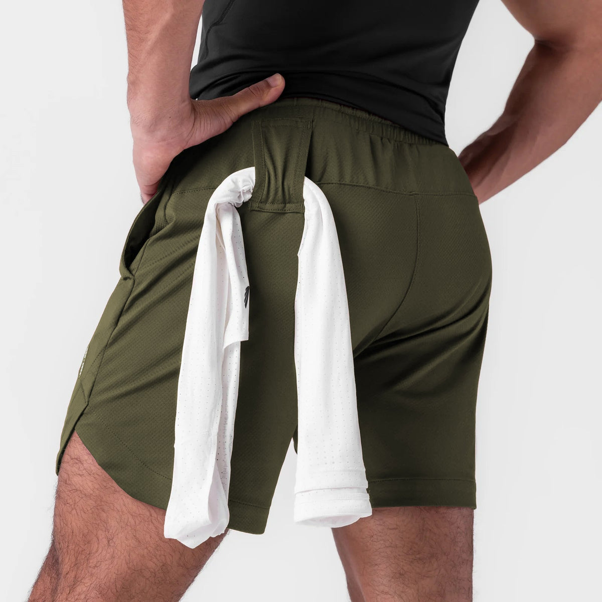0994. AeroSilver® 7" Linerless Short - Olive | ASRV