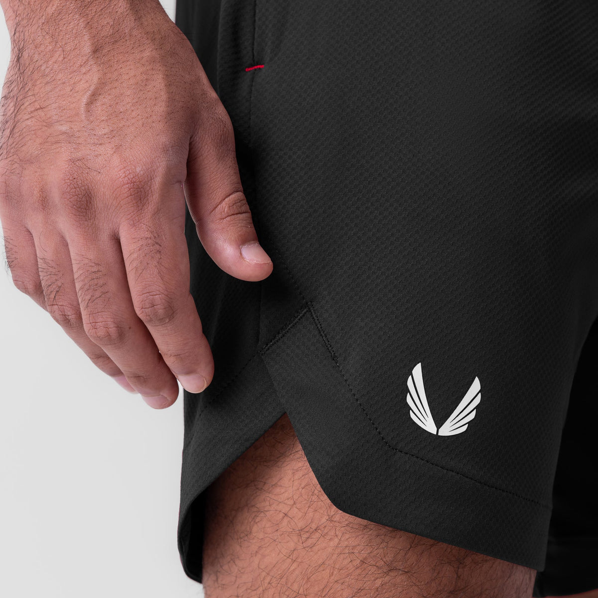 0994. AeroSilver® 7" Linerless Short - Black | ASRV