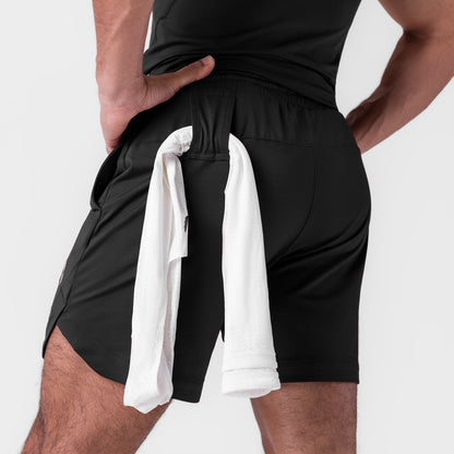 0994. AeroSilver® 7" Linerless Short - Black | ASRV