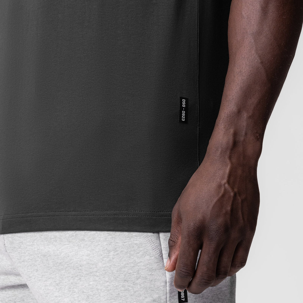 0923. Supima® Essential Tee - Space Grey | ASRV