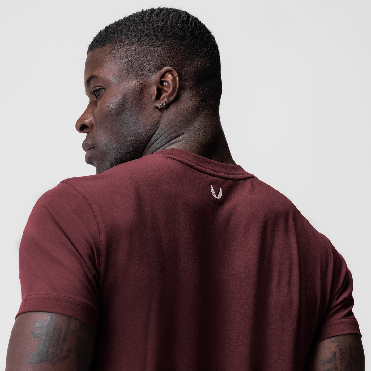 0923. Supima® Essential Tee - Crimson | ASRV