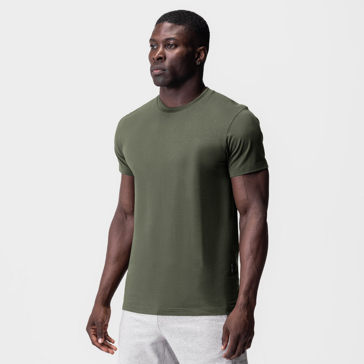 0923. Supima® Essential Tee - Olive | ASRV
