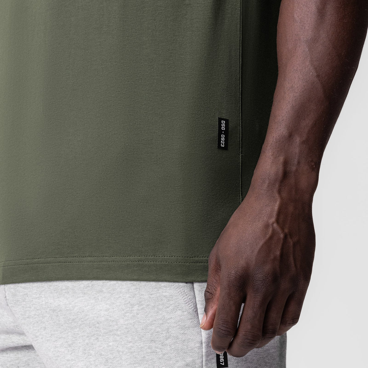 0923. Supima® Essential Tee - Olive | ASRV