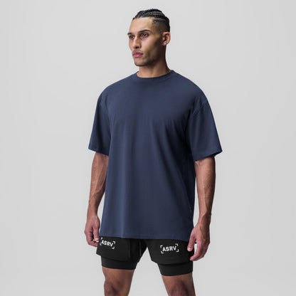 0824. Supima® Oversized Tee - Navy | ASRV