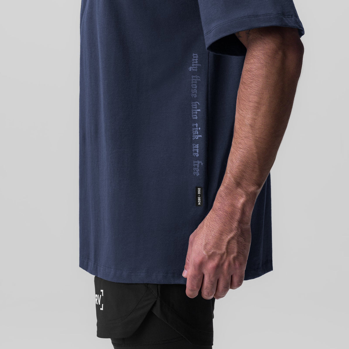 0824. Supima® Oversized Tee - Navy | ASRV