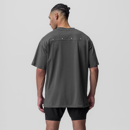 0824. Supima® Oversized Tee - Space Grey | ASRV