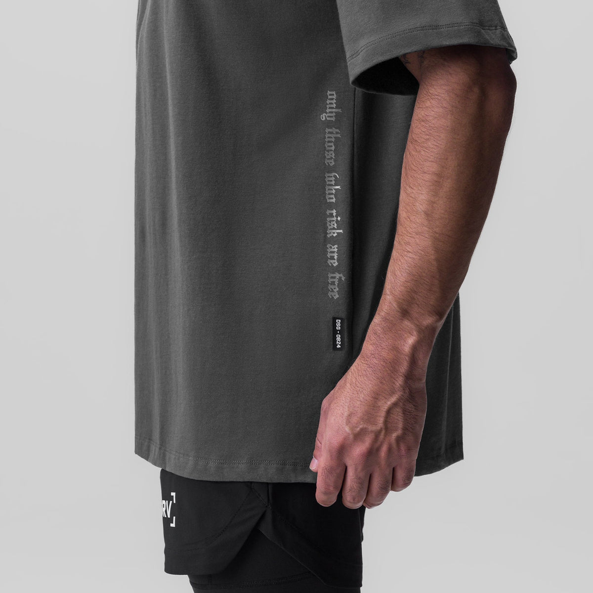 0824. Supima® Oversized Tee - Space Grey | ASRV