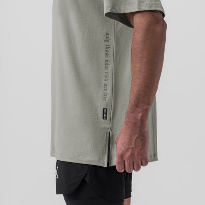 0824. Supima® Oversized Tee - Sage | ASRV