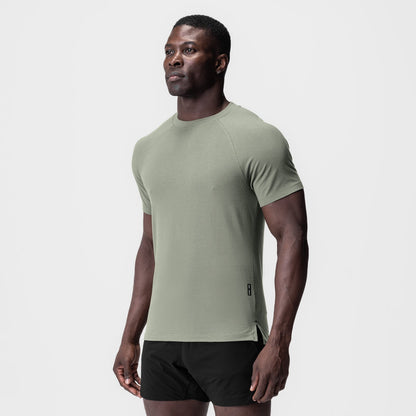 0919. Supima® Fitted Tee - Sage | ASRV