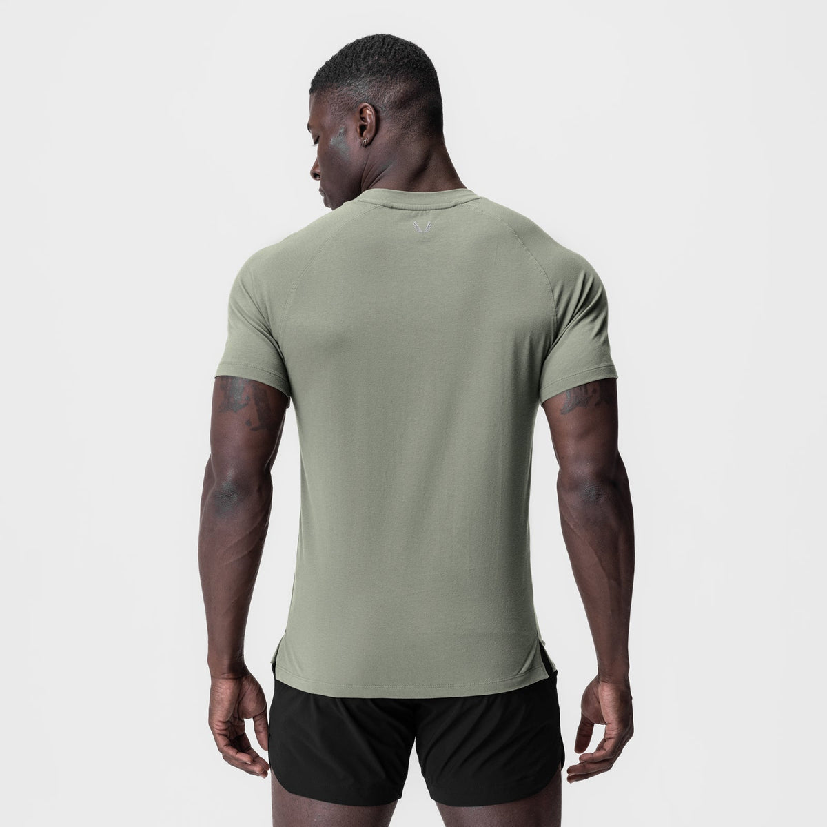 0919. Supima® Fitted Tee - Sage | ASRV