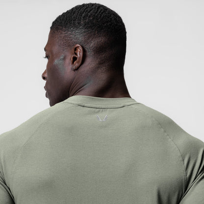 0919. Supima® Fitted Tee - Sage | ASRV