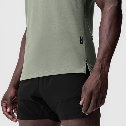 0919. Supima® Fitted Tee - Sage | ASRV