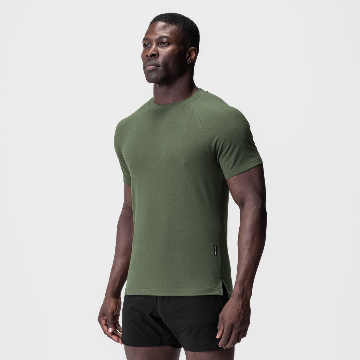 0919. Supima® Fitted Tee - Olive | ASRV