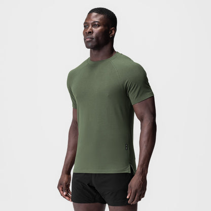 0919. Supima® Fitted Tee - Olive | ASRV