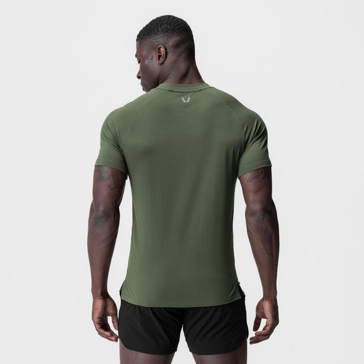 0919. Supima® Fitted Tee - Olive | ASRV