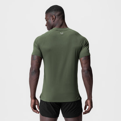 0919. Supima® Fitted Tee - Olive | ASRV