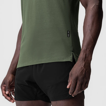 0919. Supima® Fitted Tee - Olive | ASRV