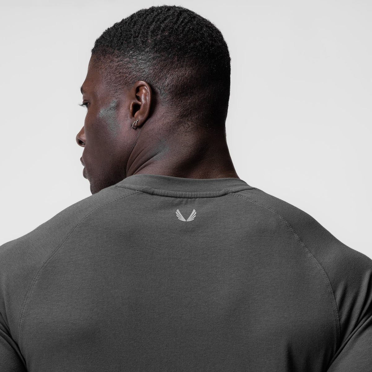 0919. Supima® Fitted Tee - Space Grey | ASRV
