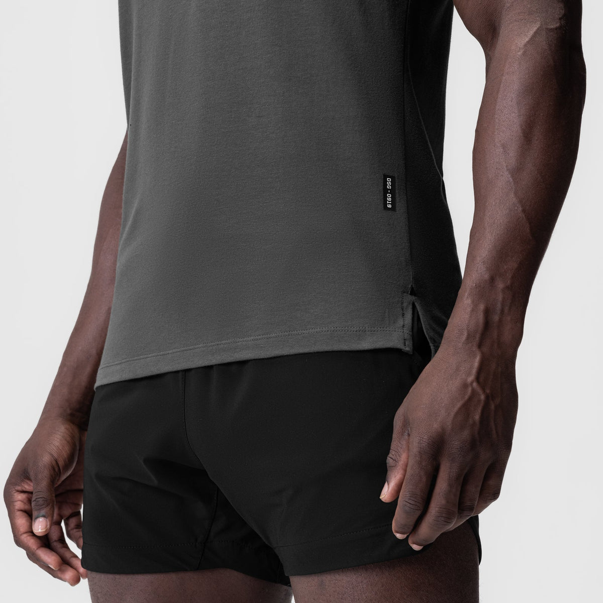 0919. Supima® Fitted Tee - Space Grey | ASRV