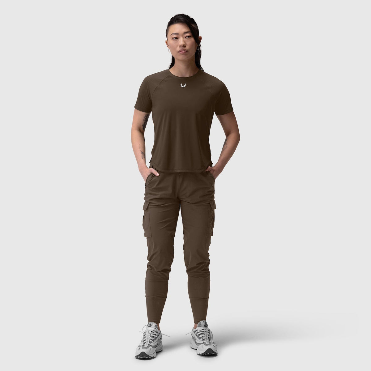 W017. Laser-Vent™ Established Tee - Dark Earth | ASRV