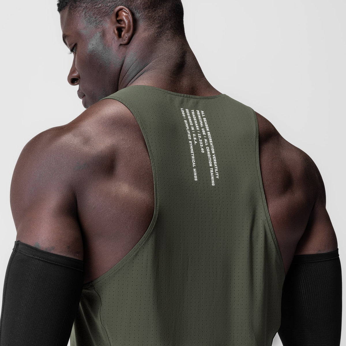 0949. Laser-Vent™ Singlet Tank - Olive | ASRV