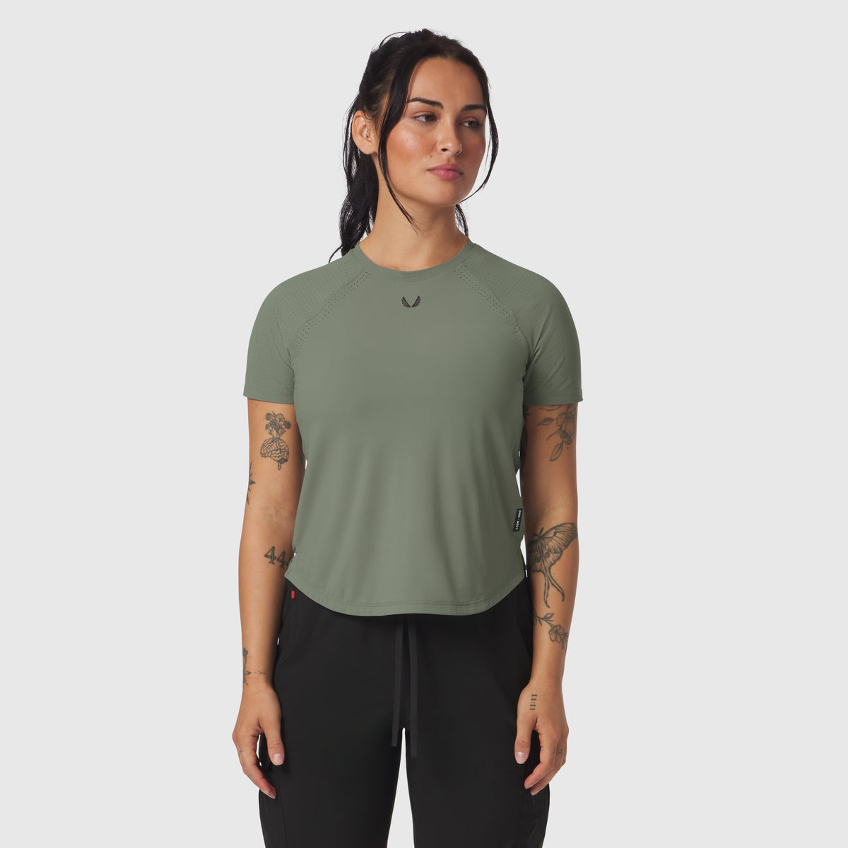 W017. Laser-Vent™ Established Tee - Sage | ASRV