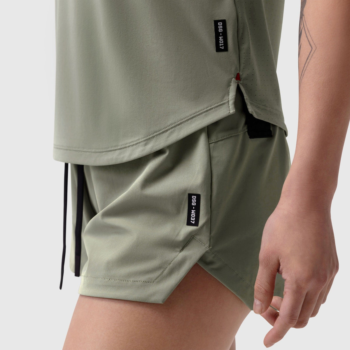 W017. Laser-Vent™ Established Tee - Sage | ASRV