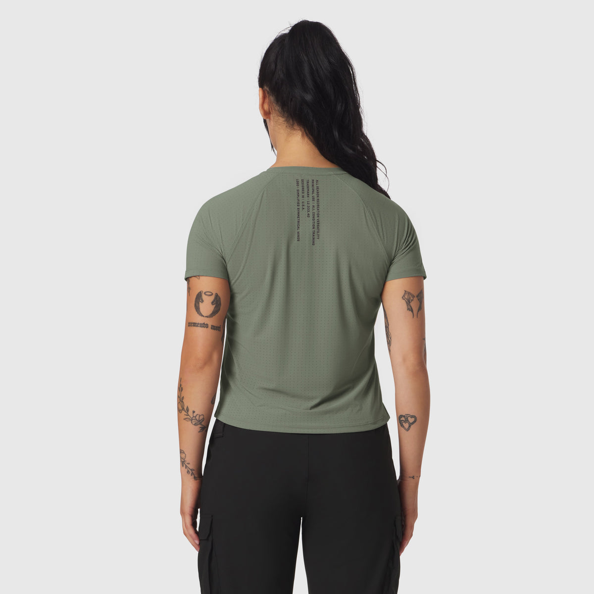 W017. Laser-Vent™ Established Tee - Sage | ASRV