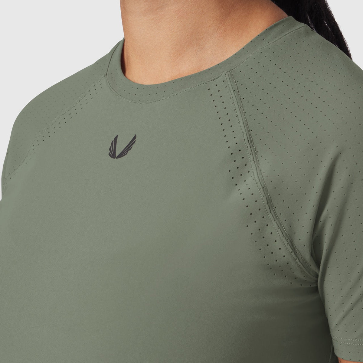 W017. Laser-Vent™ Established Tee - Sage | ASRV