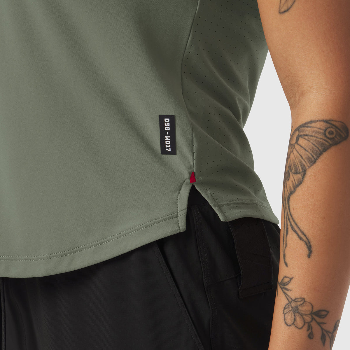 W017. Laser-Vent™ Established Tee - Sage | ASRV